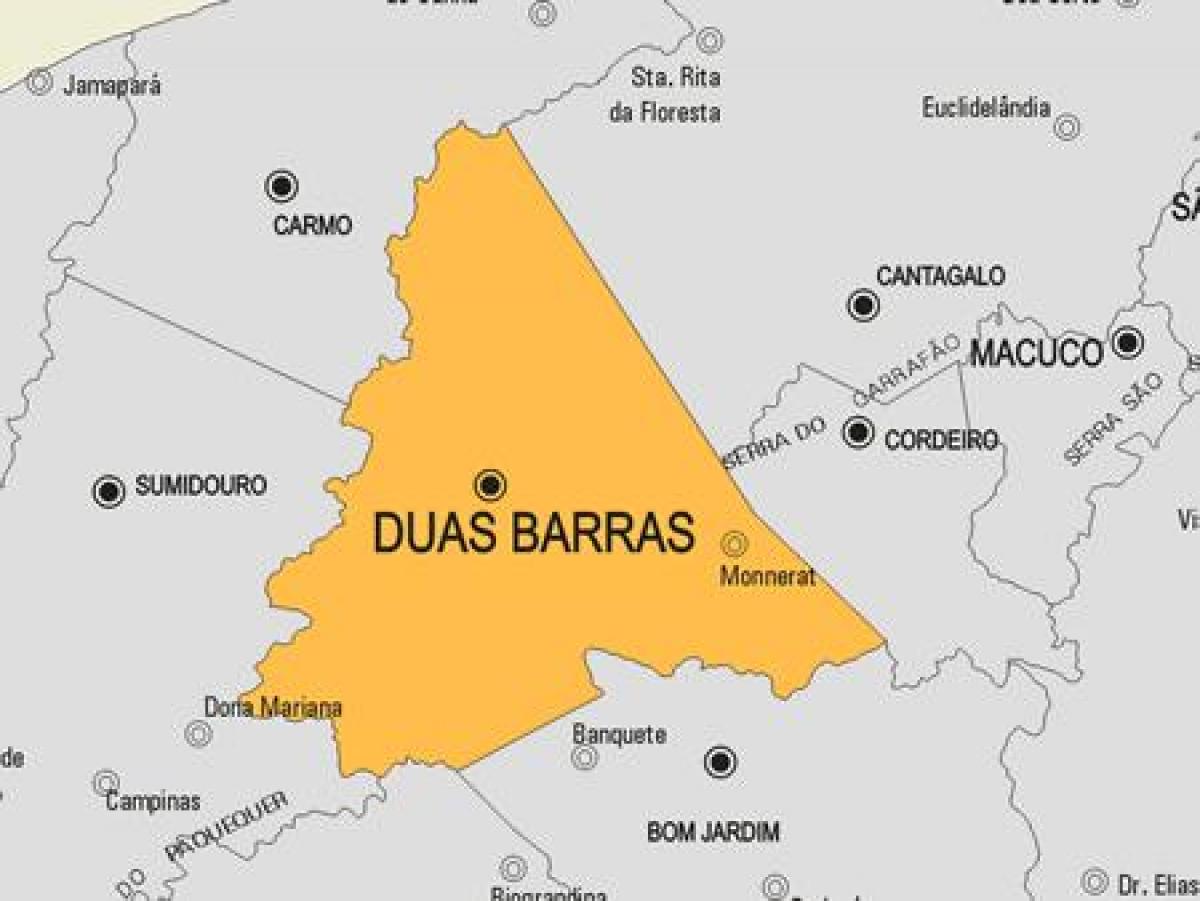 지도 Dua Barras municipality