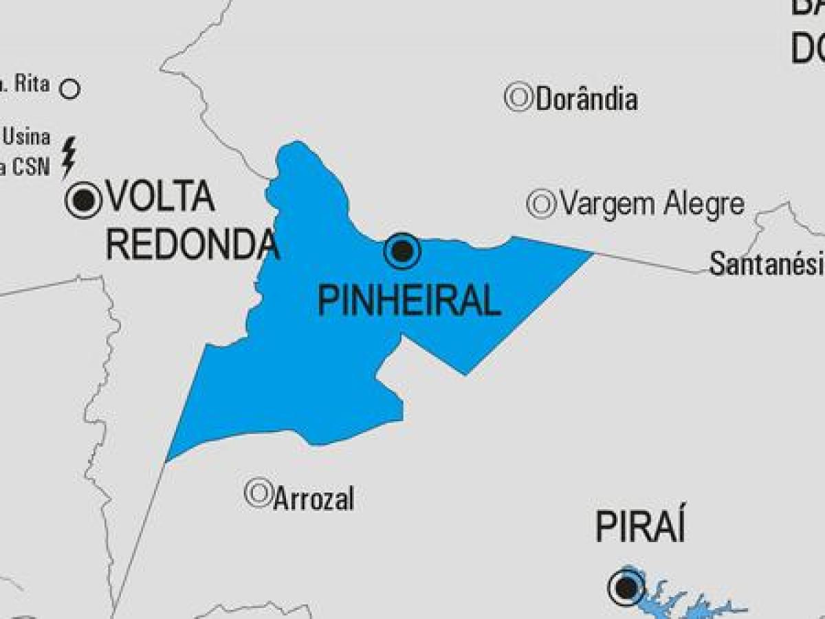 지도 Pinheiral municipality