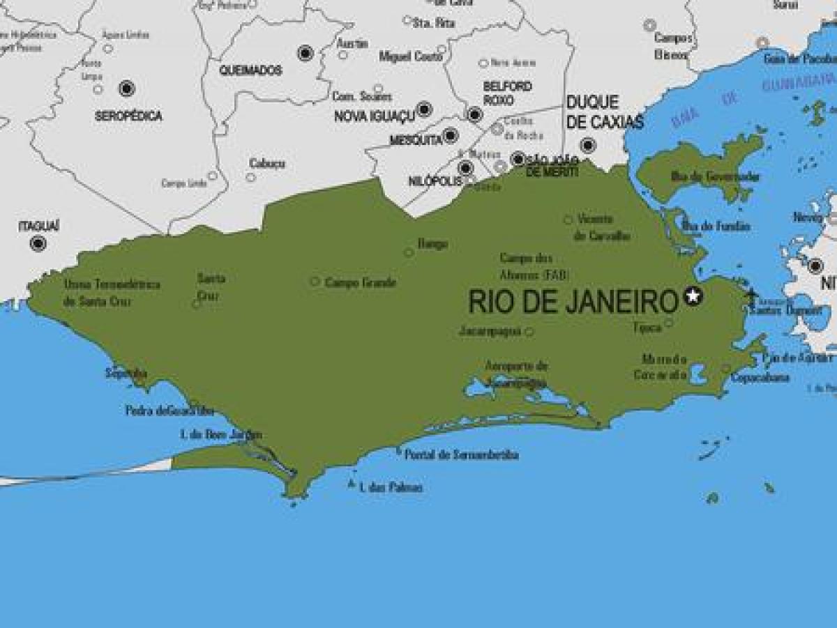 지도 Rio Bonito municipality
