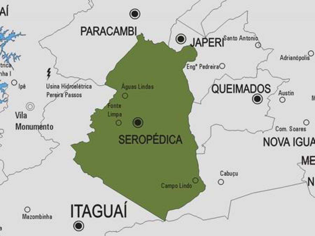 지도 Seropédica municipality
