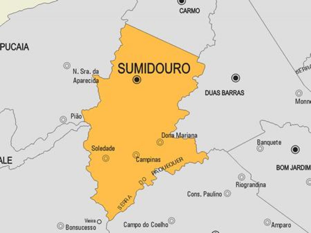 지도 Sumidouro municipality