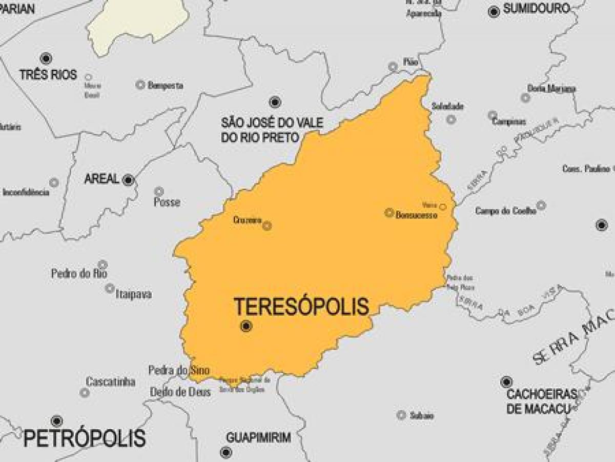 지도 Teresópolis municipality