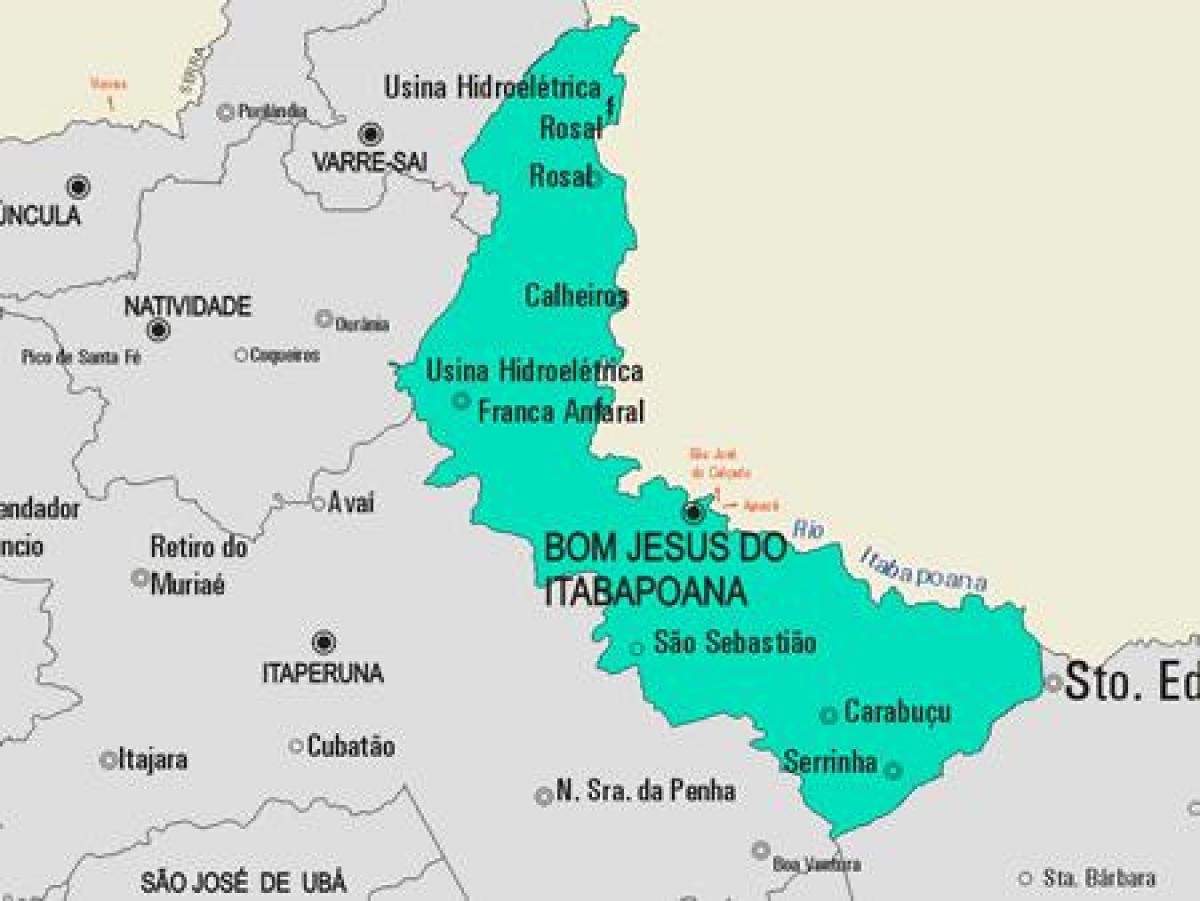 지도 봄 제수스 도 이타바포아나 municipality