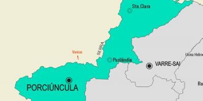 지도 Porciúncula municipality