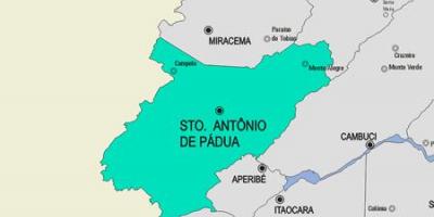 지도에는 산토 안토니오 드 파두아 municipality