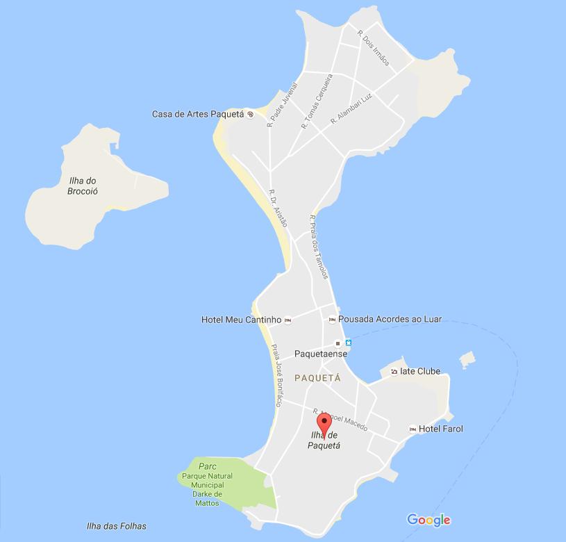 Packeta Map Bairro Paquetá 지도 맵 바 Paquetá(Brésil)