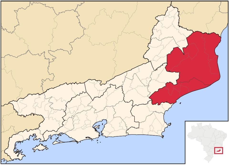 지도 Norte 리우데자네이루