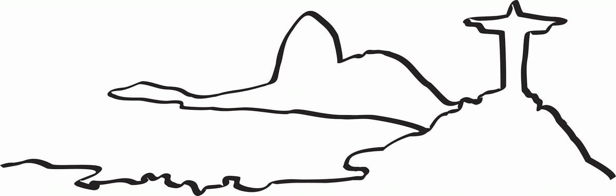 지도 리우데자네이루의 색상
