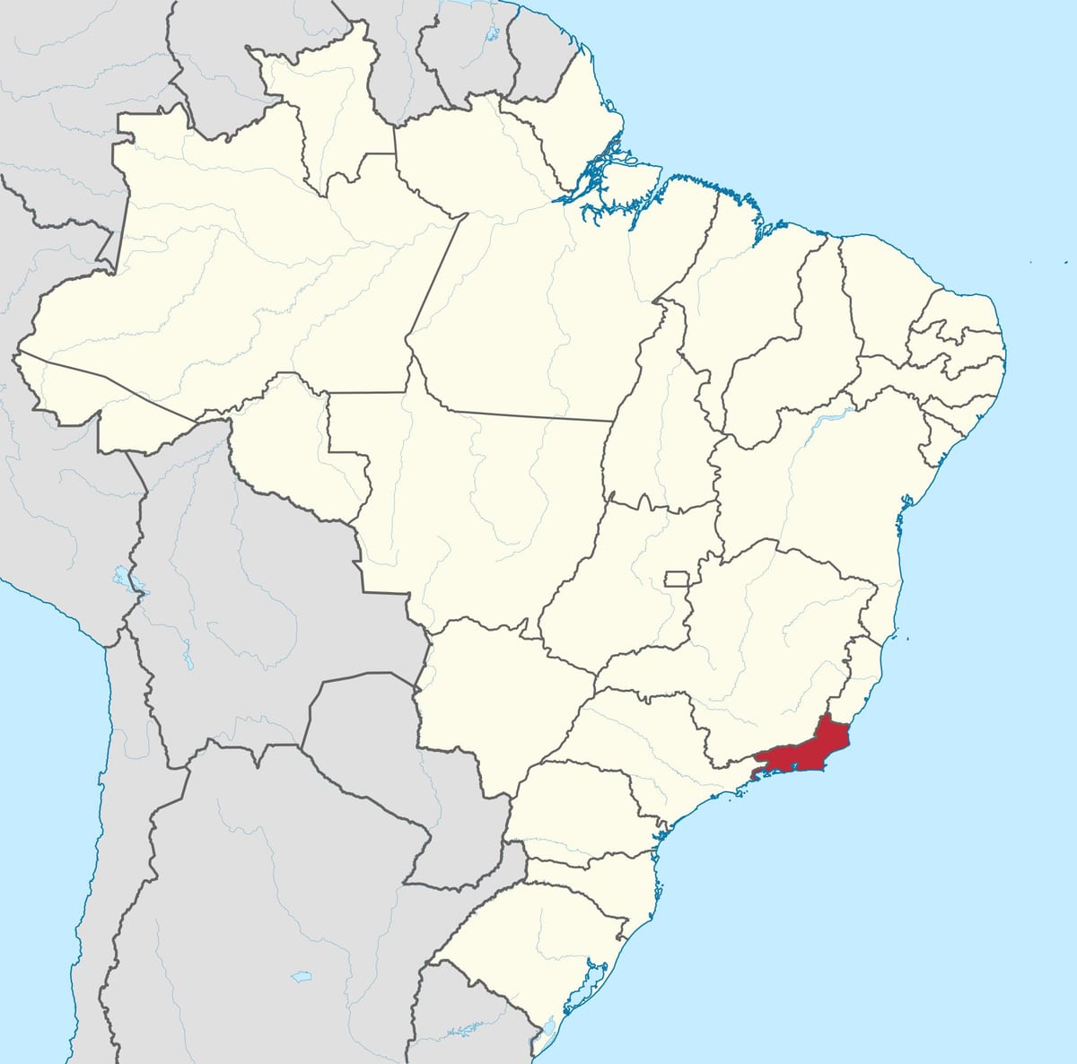 의 지도의 상태 Rio de Janeiro
