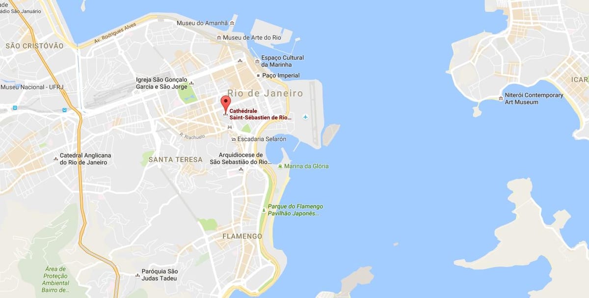 지도는 수도권의 대성당의 세인트 세바스티안