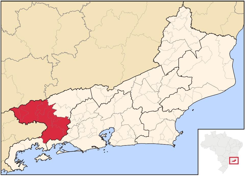 지도의 발레 파라 리우데자네이루