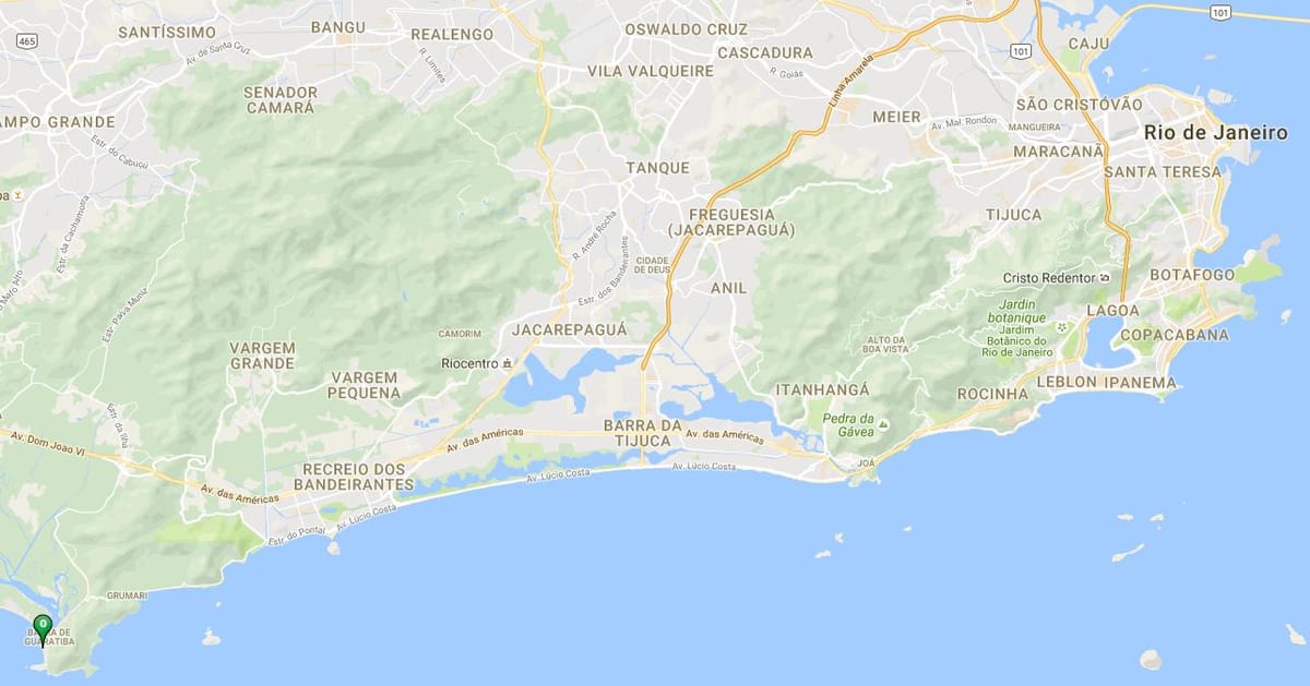지도 비치의 바라 데 구아라티바