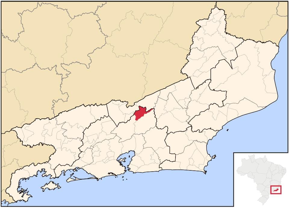 지도의 산 조세 Vale do Rio Preto