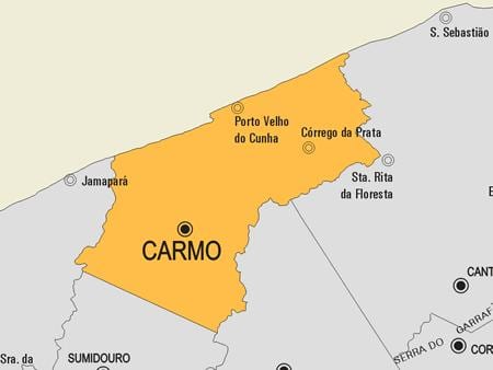 지도 Cardoso Moreira municipality