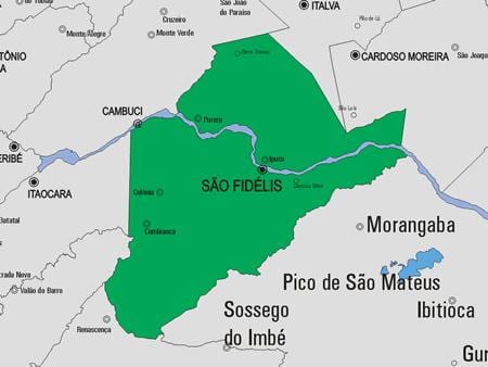 지도프란시스코 de Itabapoana municipality