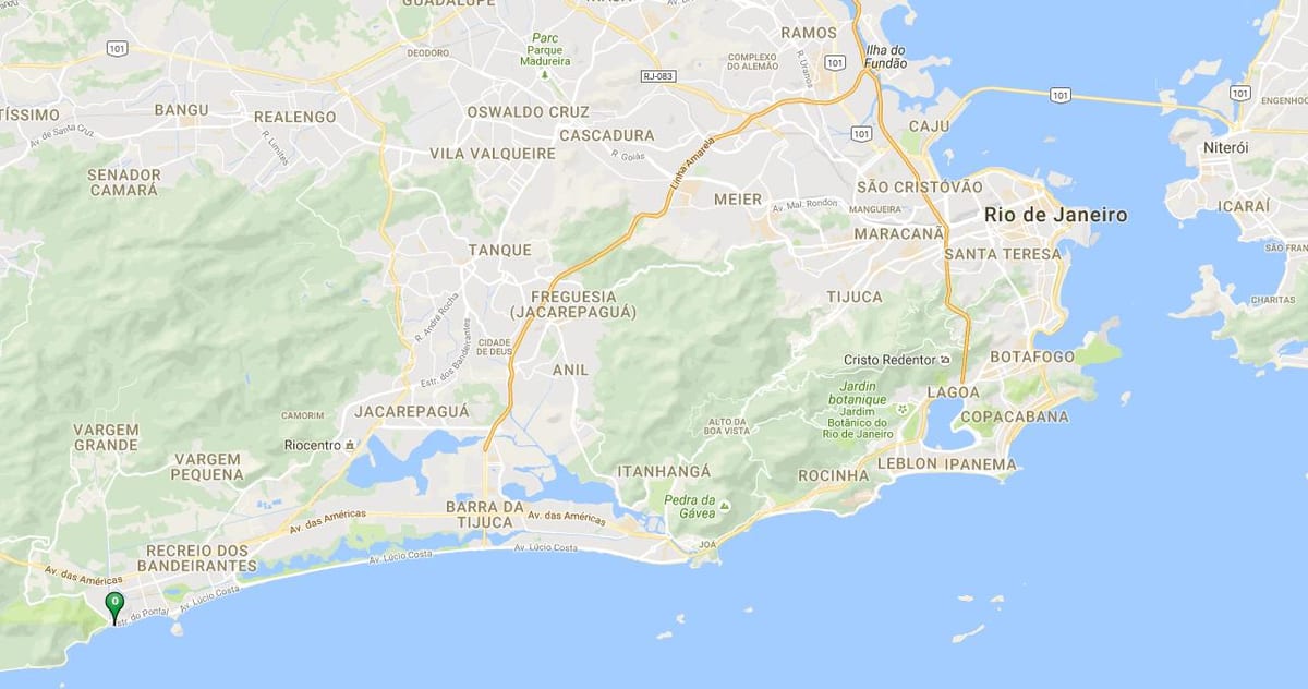 지도의 해변 서비스