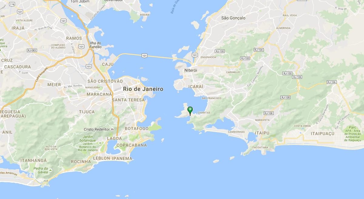 지도의 해변 Forte Rio Branco