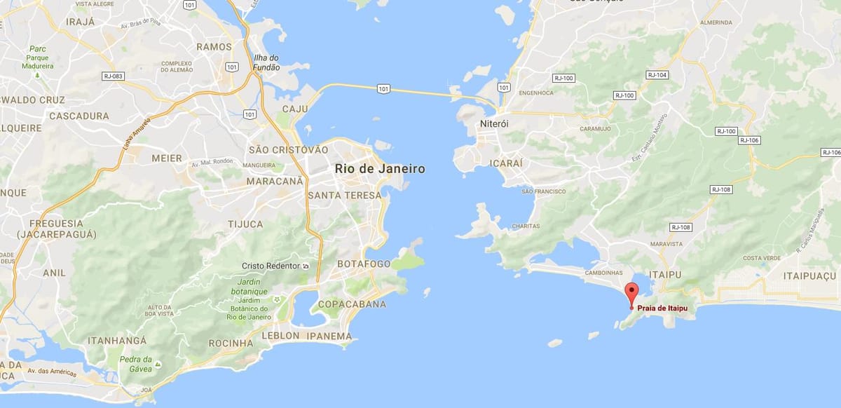 지도의 해변 Itaipú