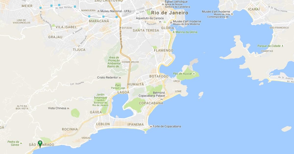 지도의 해변 São Conrado