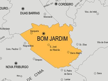 지도 Bom Jardim municipality