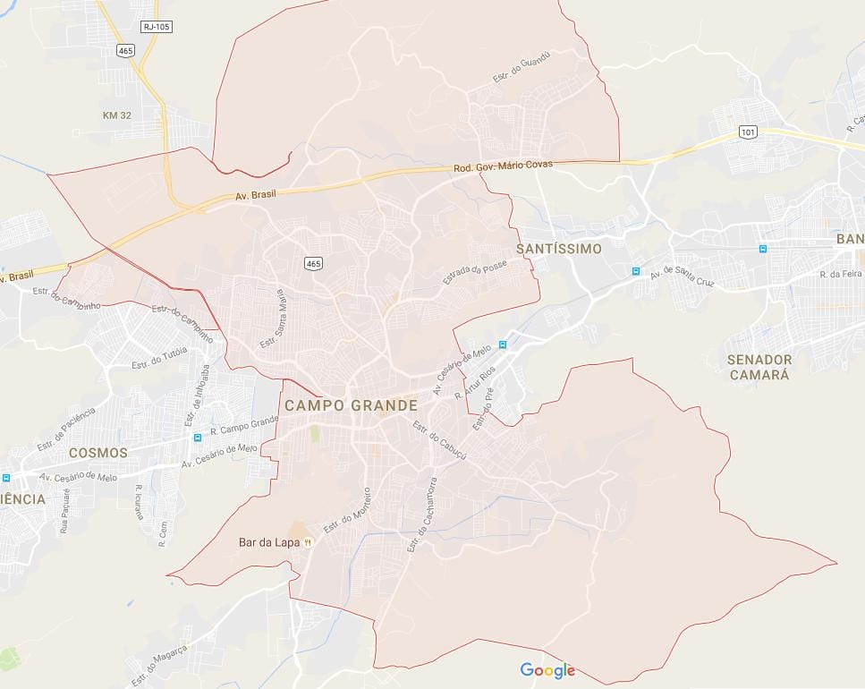 지도 Campo Grande