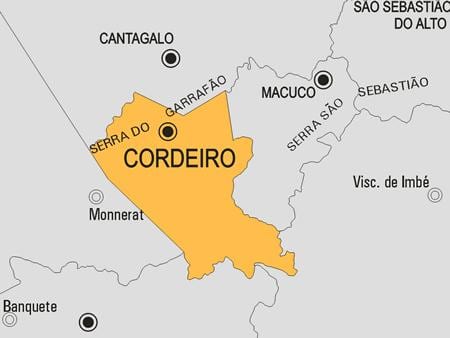 지도 Cordeiro municipality