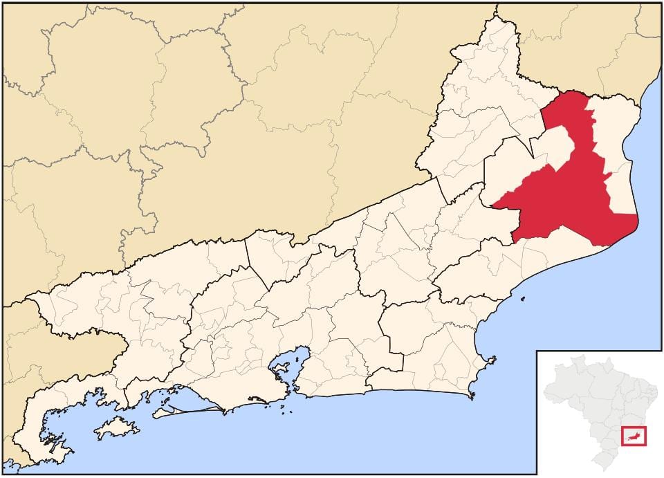 지도 dos Campos Goytacazes