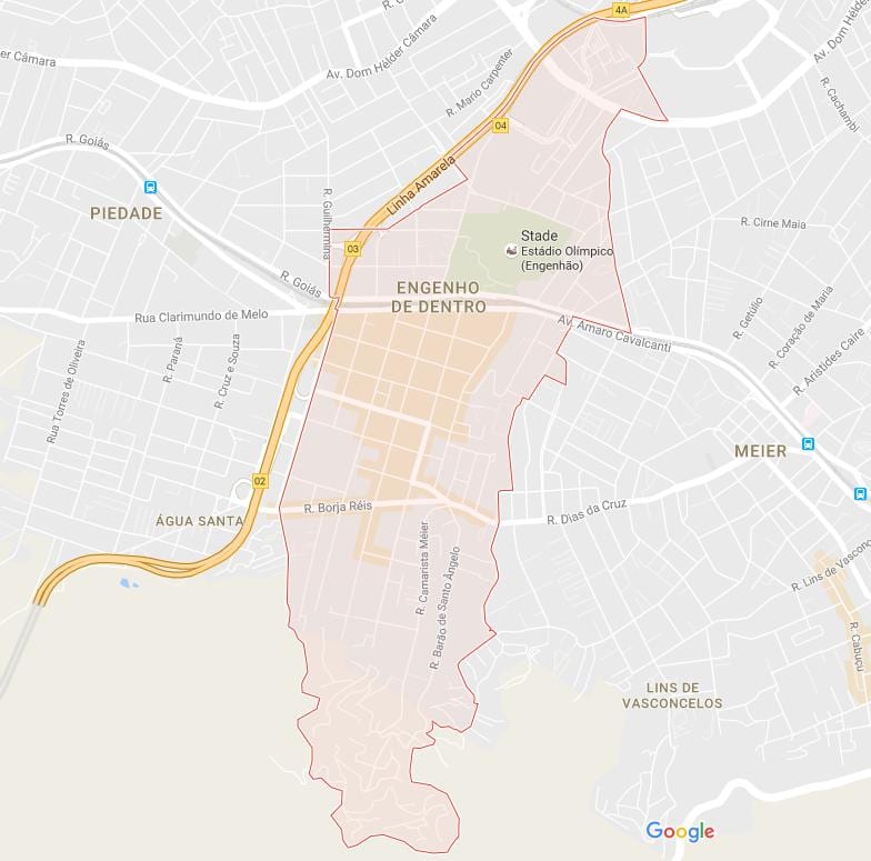 지도 Engenho de Dentro