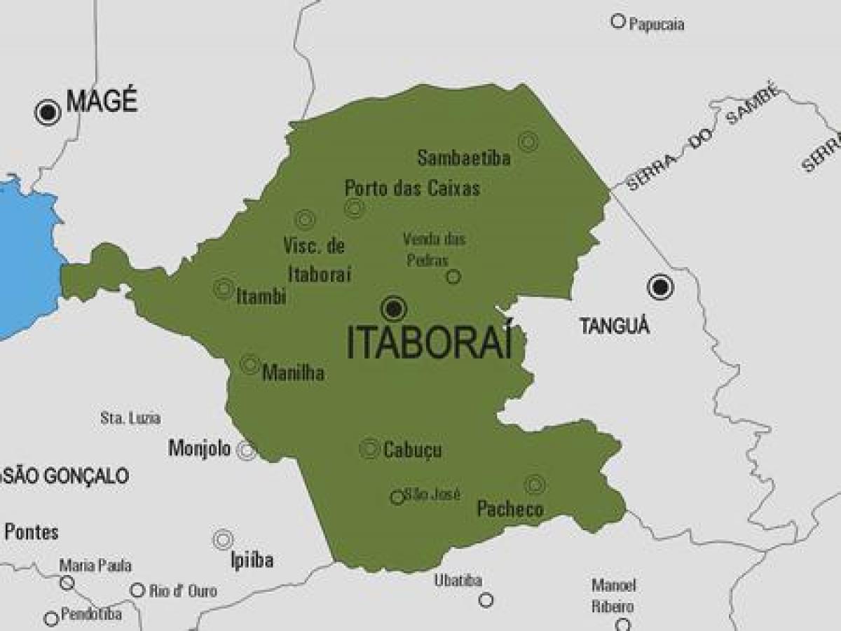 지도 Itaboraí municipality