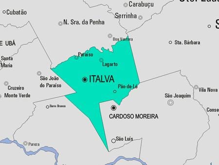 지도 Italva municipality