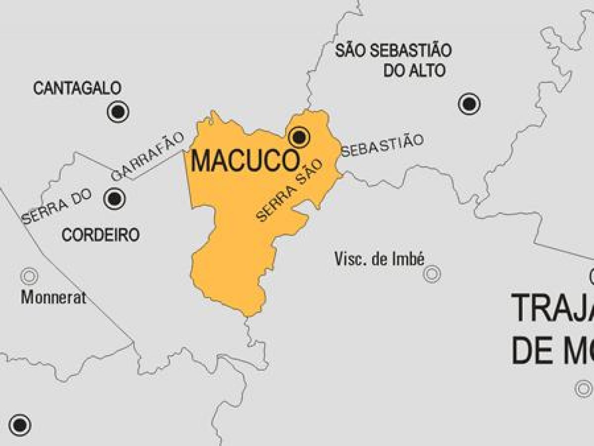 지도 Macuco municipality