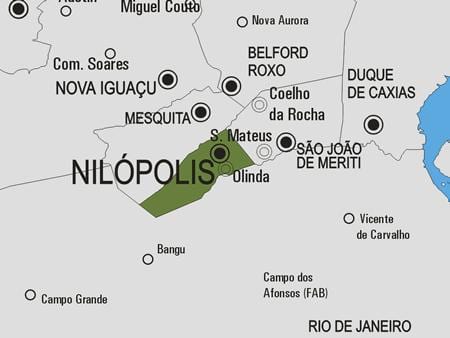 지도 Nilópolis municipality