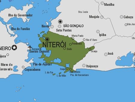 지도 Niterói municipality
