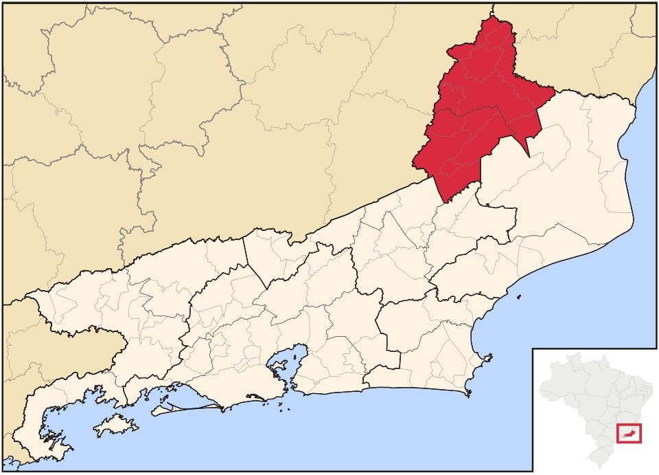 지도 Noroeste 리우데자네이루