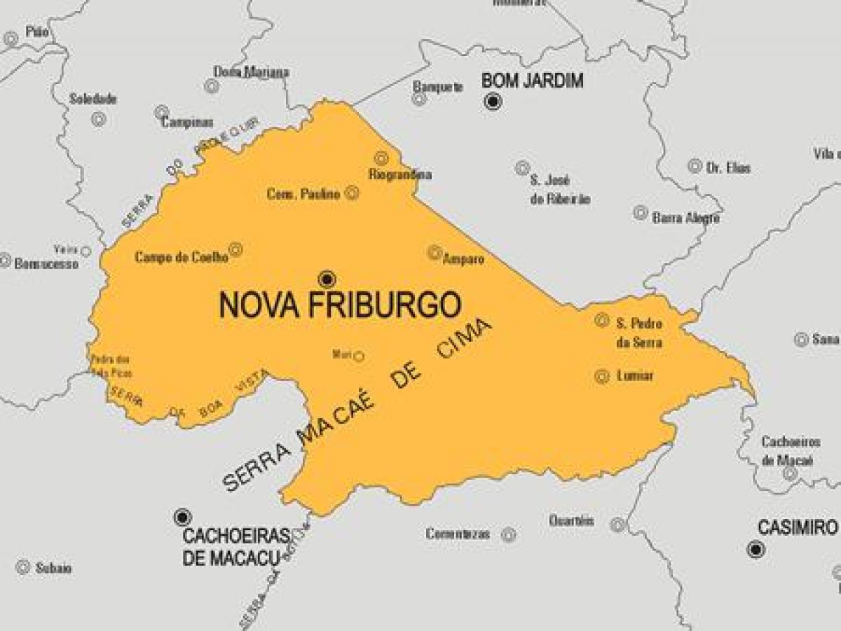 지도 Nova 프리부고 municipality