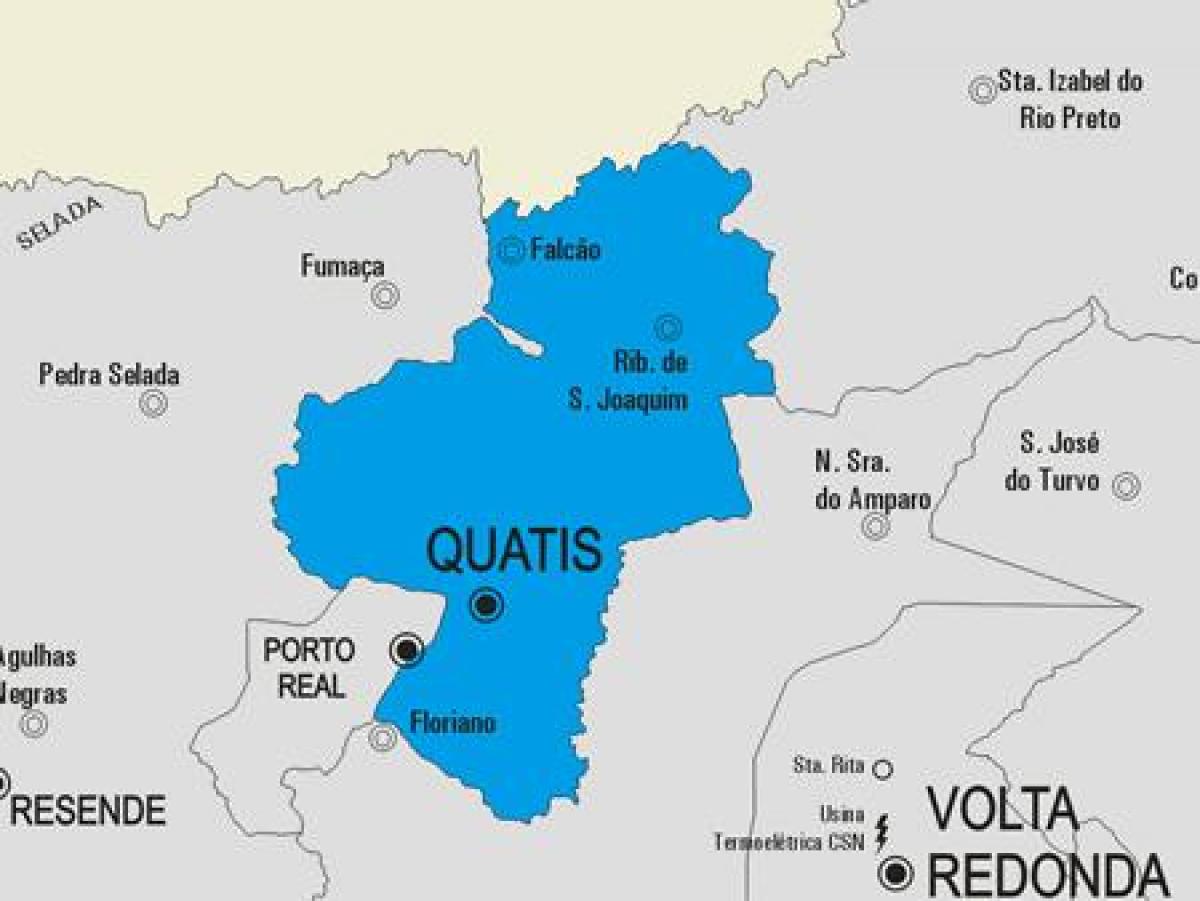 지도 Quatis municipality