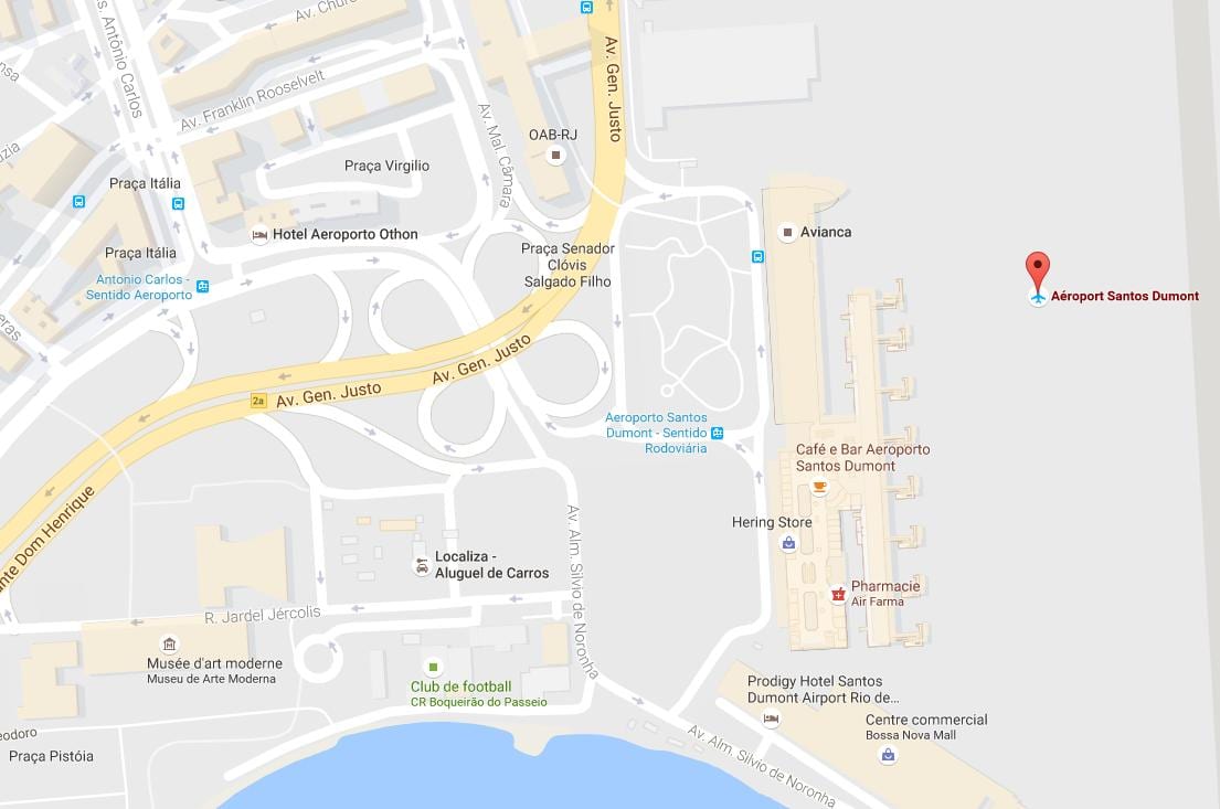지도 산투스 두몬트 공항