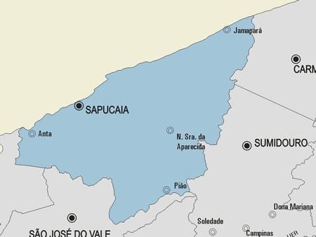 지도 Sapucaia municipality
