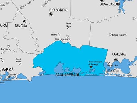 지도 Saquarema municipality