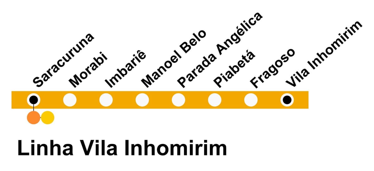 지도 SuperVia-라 빌라 Inhomirim