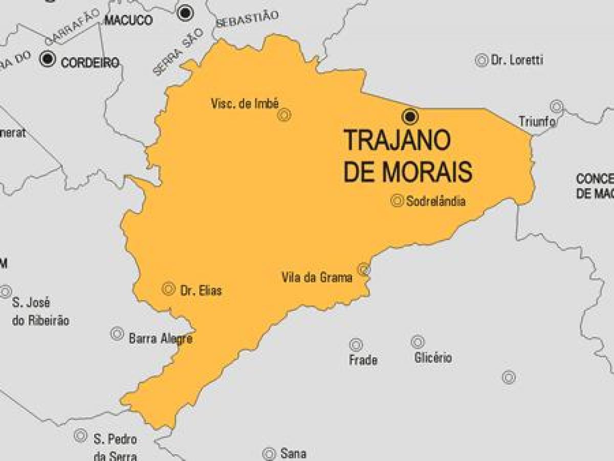 지도 Trajano de Morais municipality