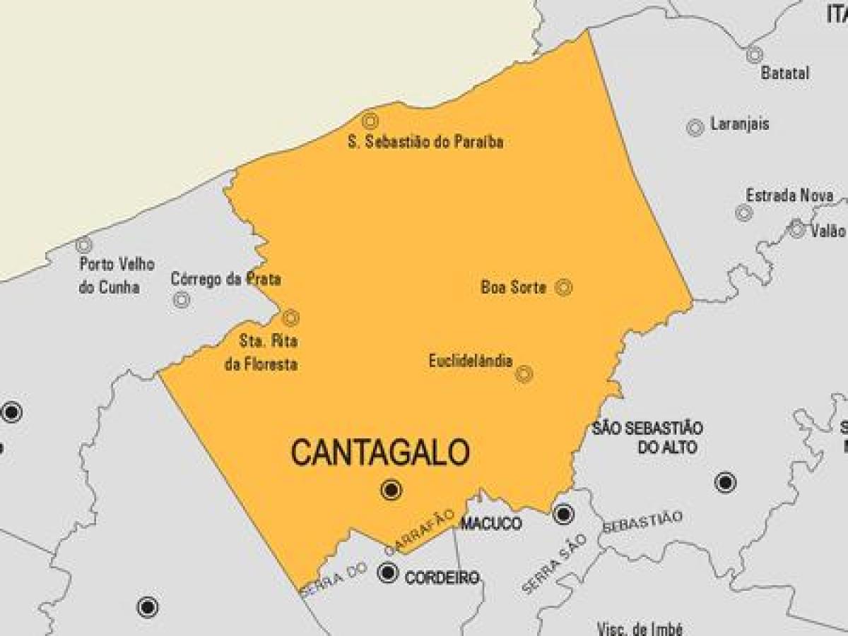 지도의 부과 코멘다도르 Gasparian municipality