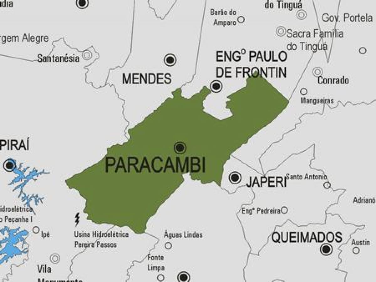 지도의 파라캄비 municipality