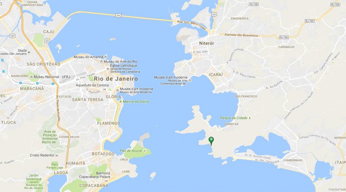 지도의 해변 Forte Imbuí