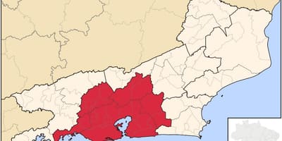 지도 메트로폴리타나 리우데자네이루
