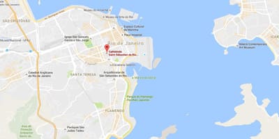 지도는 수도권의 대성당의 세인트 세바스티안