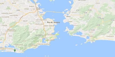 지도의 해변 Barra da Tijuca