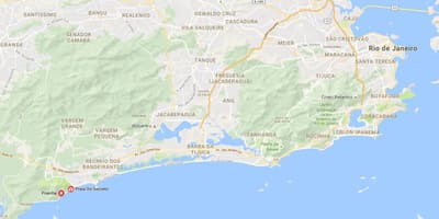지도의 비치 프라이나