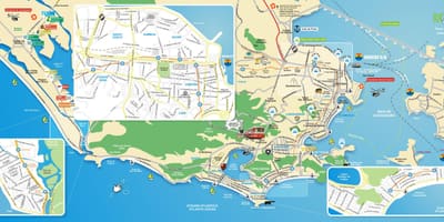 지도의 기념물 Rio de Janeiro