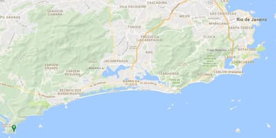 지도의 해변 콘차스 치나스
